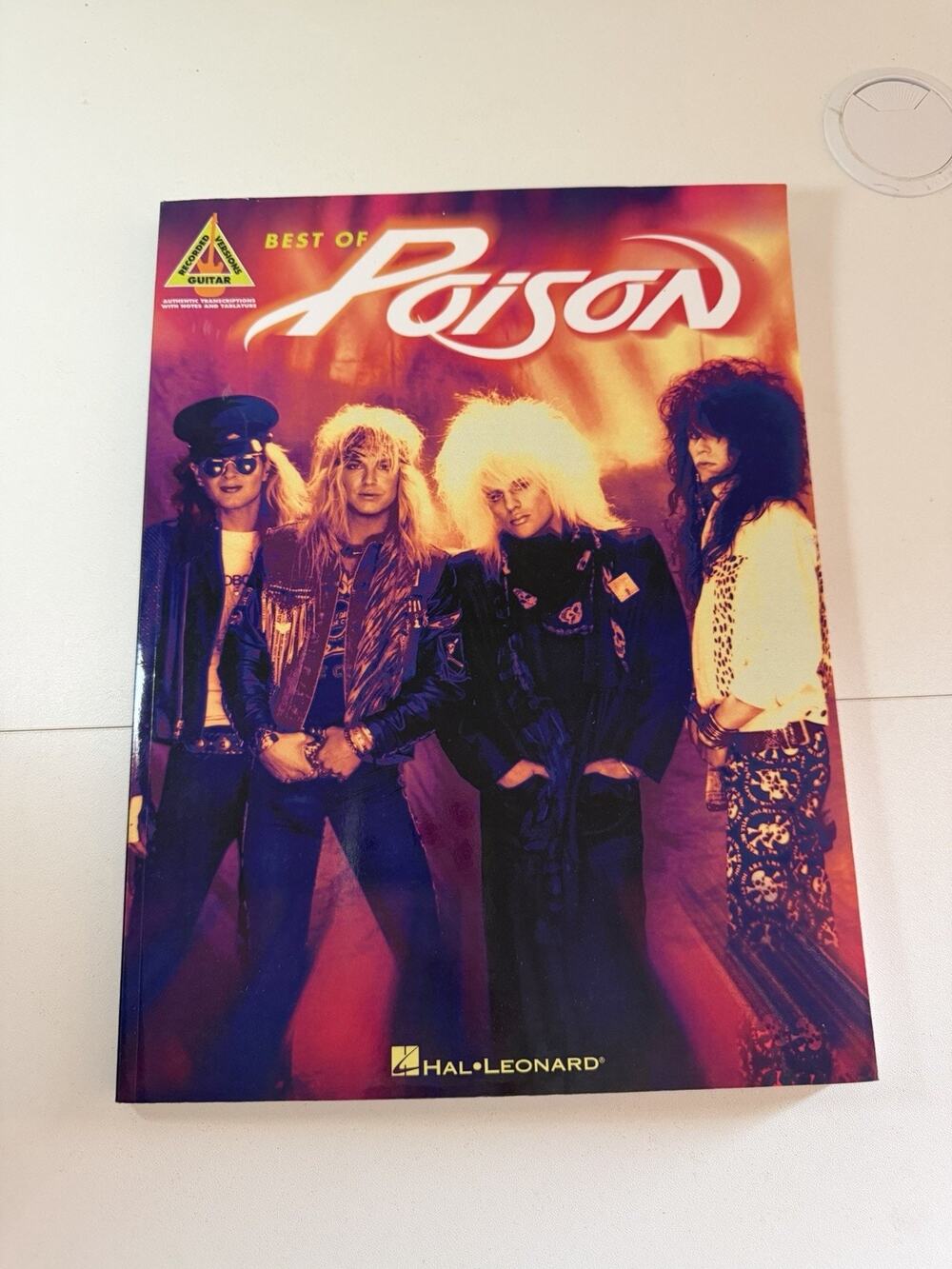 Best Of Poison 14 Guitar Recorded Versions English Paperback Book 80s Rock EUC
